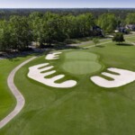 <b><span style="color:orange">Hole #18, Par 4</span>            <span style="color:dodgerblue">5 Tee-435</span>    <span style="color:white">4 Tee-410</span>    <span style="color:gold">3 Tee-390</span>    <span style="color:silver">2 Tee-342</span>    <span style="color:red">1 Tee-304</span><b> Hole 18